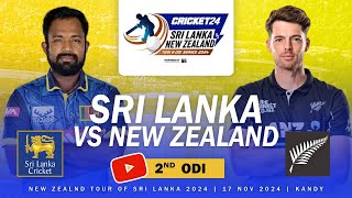 🔴 LIVE  2nd ODI  New Zealand tour of Sri Lanka 2024 [upl. by Elbag]