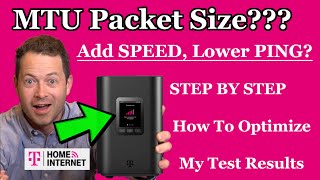 ✅ Lower Ping amp FASTER Speed By Changing MTU Packet Size TMobile Home Internet  How to Optimize [upl. by Ayotan]