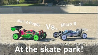 Losi Micro B vs Kyosho Mini Z Buggy [upl. by Sissy]