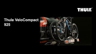 Thule Velocompact 925  Towbar Bike Carrier [upl. by Yrolam]