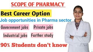 Scope of PharmacyJob Opportunities in Pharmacy Sector  Pharmacy ka Scope [upl. by Elsworth]