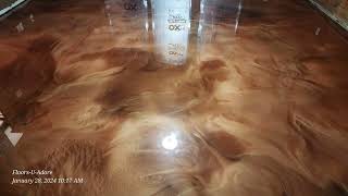 Breathtaking EPOXY floor BeforeAfters [upl. by Eillil]