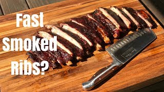 Hot and Fast St Louis Ribs  How to smoke ribs in half the time [upl. by Elman77]