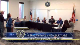 City of Borger  Zoning Board of Adjustments Meeting  November 14th 2024 [upl. by Elmajian]