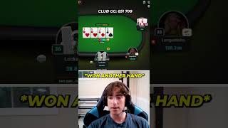 Flopping Top Pair And Flush Draw poker clubgg pokeronline gambling casino trending shorts [upl. by Lrig714]