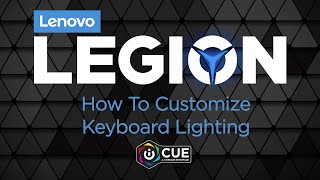 Lenovo Legion  How To Customize Keyboard Lighting [upl. by Fadden]