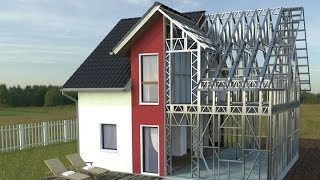 How to build a steel house  wwwunicrotarexro [upl. by Valaree399]