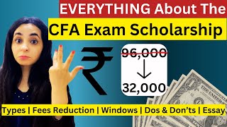 CFA Exam Scholarship  September 2023 Window  Who All Can Apply  How To Write The Essay [upl. by Eerhs]