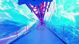 Indoor LSM Inverted Coaster  Reversed City multiple angle 4K 60FPS POV Wushang Dream Park [upl. by Meijer]