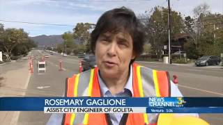 Sidewalk Project begins in Goleta [upl. by Monahan608]