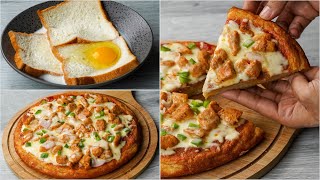 I Combined Suji With Bread amp Milk amp The Result Is Amazing  Unique Chicken Pizza Recipe  Easy Pizza [upl. by Pugh786]