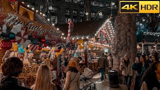 🎅🏼 Londons First Christmas Markets of 2024 🎄Leicester Square and Southbank Markets 4K HDR [upl. by Nehcterg]