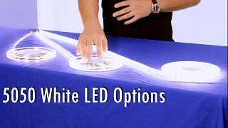 White LED Strip 5050 Options Explained by SIRSE [upl. by Omixam]