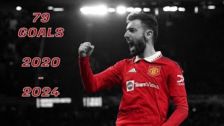 Bruno Fernandes  All 79 goals for Man United so far [upl. by Mat]