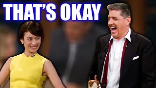 Olga Kurylenko warned Craig Ferguson quotDont look at me like thatquot [upl. by Cristine917]