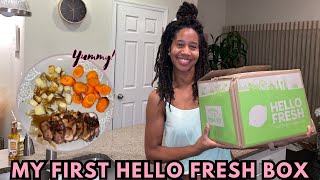 My First Time Trying Hello Fresh Figgy Balsamic Pork  EASY Cook With Me [upl. by Aioj304]