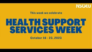 Healthcare Support Services Week  3rd Week of October [upl. by Eadith511]