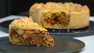 Classic Mince Beef and Oven Roasted Potato Pie [upl. by Staal291]