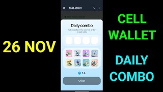 Cell Wallet Daily Combo  26 November Cell Wallet Daily Combo  Daily Combo Cell Wallet [upl. by Siobhan660]