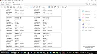 Voter slip printing application  Excel to PDF Converter [upl. by Auhsuj]