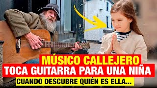 Indigente TOCA LA GUITARRA y la niña se detiene a escuchar Pero cuando descubre quién es ella [upl. by Segalman]