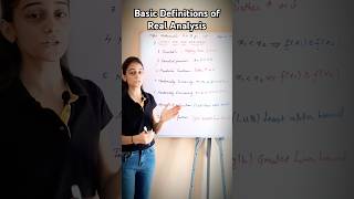 Basics of Real Analysis bsc maths📝shorts ytshortsvideo maths realanalysis [upl. by Darwin]