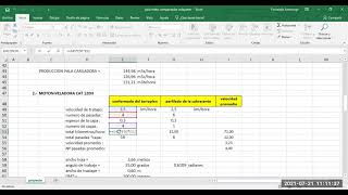 calculo produccion pala motoniveladora compactador y volquetes [upl. by Ahsahtan]