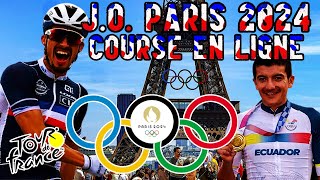 JEUX OLYMPIQUES PARIS 2024  COURSE CYCLISTE EN LIGNE  Tour de France 2024 [upl. by Talley]