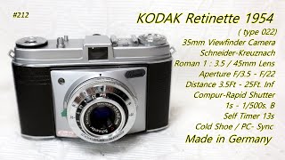 KODAK Retinette  type 022  1954 [upl. by Cranford]