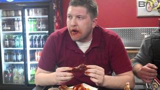 Cluck U Chicken Wing Challenge 911 Sauce [upl. by Fineberg131]