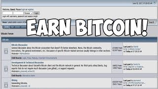 Earning Bitcoin From Posting On BITCOINTALK Forums [upl. by Ammadas]