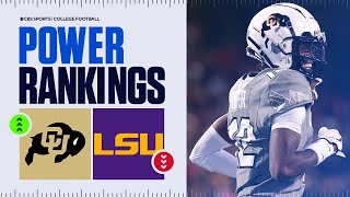 College Football Power Rankings Week 10 Colorado INTO TOP 25 Alabama ahead of 2 undefeated teams [upl. by Auginahs]