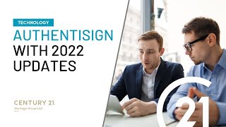 Authentisign 2022  How to Use Authentisign for Real Estate Sales Representatives with 2021 Updates [upl. by Hahnert]