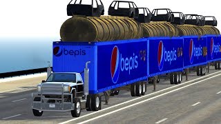 BeamNG Drive Crashes  Insane Crashes With Trucks 6 [upl. by Aneetak120]