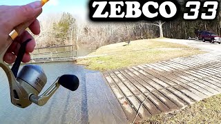 Realistic Fishing With a ZEBCO 33 GOLD Mirco  Ultralight Bluegill [upl. by Vastha]