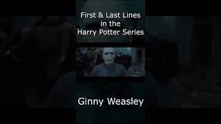 Ginny Weasley  First amp Last Lines shorts [upl. by Rabka]