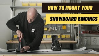 How To Mount Your Snowboard Bindings [upl. by Aisatsan]