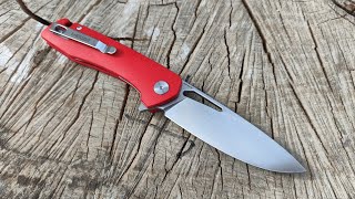 Складаний ніж folding knives Shooziz XUN120 2024 white blade red g10 [upl. by Curzon214]