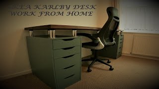 IKEA ALEXKARLBY DESK BUILD [upl. by Euphemie]