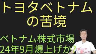 トヨタベトナムの苦境、ベトナム株式市場24年9月から爆上げか [upl. by Marcela]