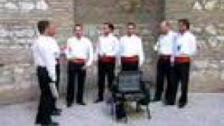 Polyphonic singers in Diocletian palace of Split [upl. by Yeffej]