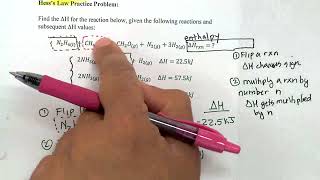 Hess Law practice problem [upl. by Irol46]