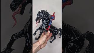 Parte FINAL Convierto un Caballo 🐴 de juguete en el caballo Venom [upl. by Larentia401]