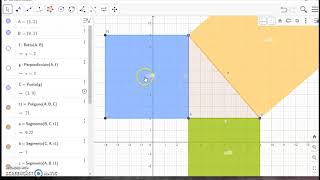 Teorema di Pitagora con Geogebra [upl. by Cinamod]