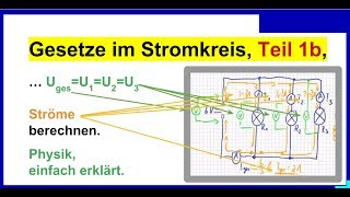 Gesetze im Stromkreis Teil 1b Parallelschaltung Berechnung der Ströme [upl. by Attenol811]