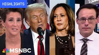 Harris v Trump MSNBC Highlights of Election Day 2024 [upl. by Sapers]