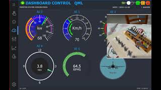 Python Arduino PyQt Modern GUI in QML Arduino Mega [upl. by Haras]