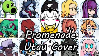 Promenade but Every Turn a Different Character Sings FNF Promenade Everyone Sings  UTAU Cover [upl. by Ahso]