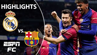 🚨 EL CLASICO 🚨 Real Madrid vs Barcelona  LALIGA Highlights  ESPN FC [upl. by Batruk]