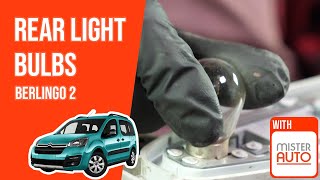 How to replace the rear light bulbs Berlingo mk2 💡 [upl. by Wind730]